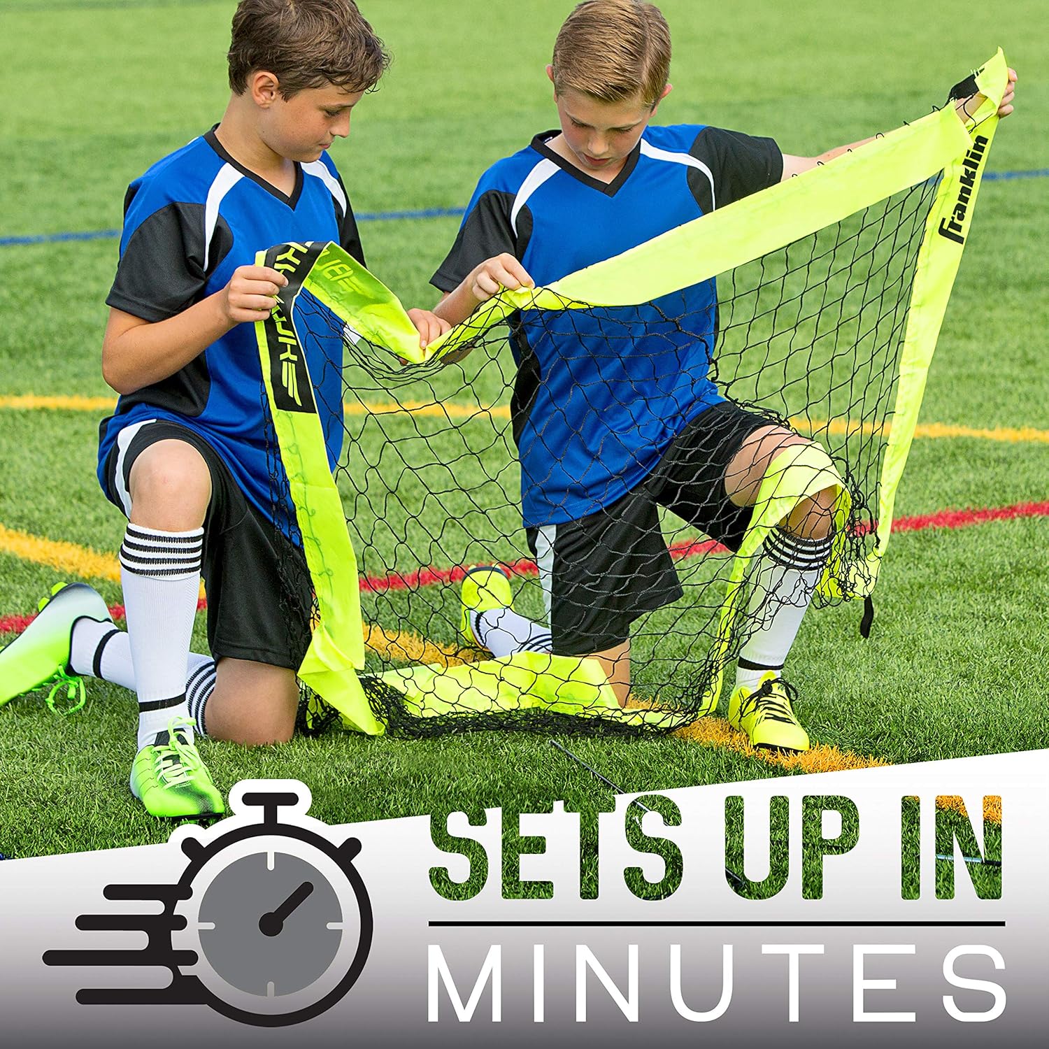 Franklin Sports Blackhawk Portable Soccer Goal – Pop-Up Soccer Goal – Portable Soccer Net – 4 x 3 Foot : Sports & Outdoors