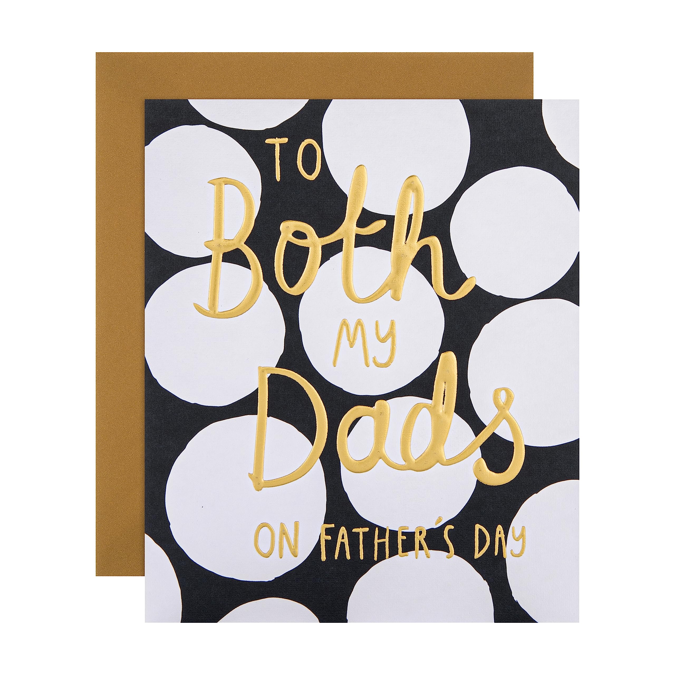 Hallmark Blank Father's Day Card for Two Dads from 'Studio Ink' - Contemporary Text Based Design