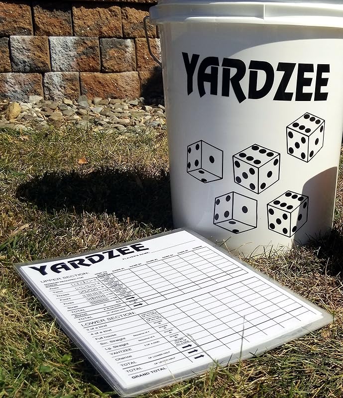 Personalized Yardzee Yard / Lawn Dice Bucket Decals and
