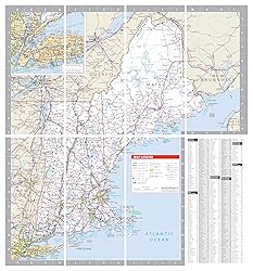 Rand McNally Easy to Fold: New England Laminated Map