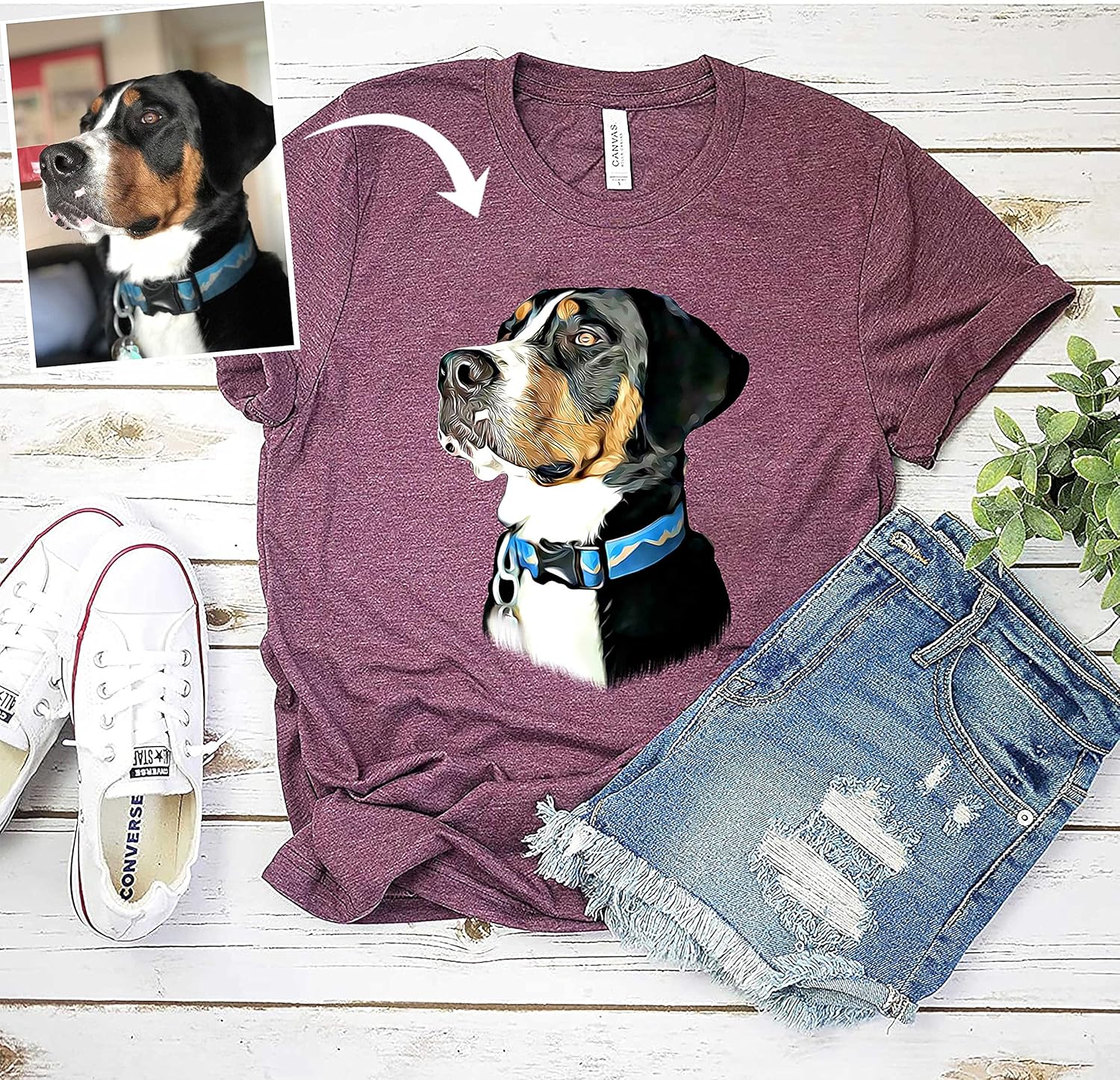 Pet Photo Shirts Pet Shirts For Women Custom Pet Face Shirt