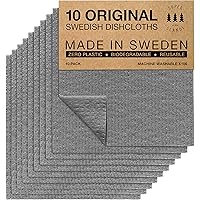 SUPERSCANDI Swedish Dish Cloth 10 Pack Eco Friendly Reusable Sustainable Biodegradable Cellulose Dish Cloths Linge A Vaissell