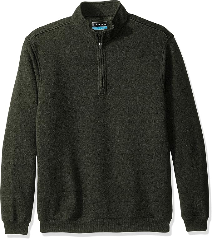 PGA TOUR Men's Golf Performance 1/4 Zip Fleece Clothing