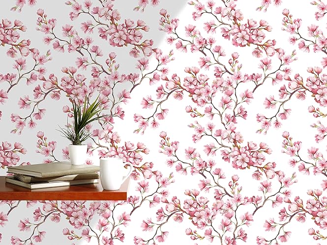 Amazon.com: Watercolor Cherry Blossoms Self Adhesive Removable