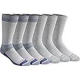 Dickies Men's Dri-tech Moisture Control Max Full Cushion Crew Socks, Available in M-xl (6, 12 Pairs)