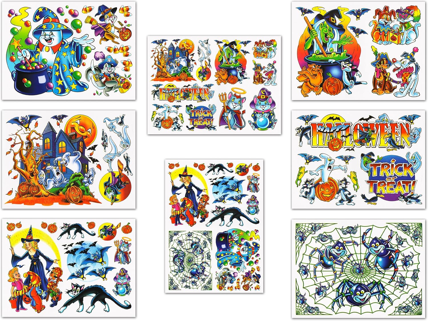 Halloween Window Clings Decals Decorations Kit Home & Kitchen