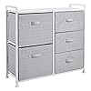 Amazon-Basics-Unidad-de-almacenamiento-de-tela-con-5-cajones-para-armario-blanco