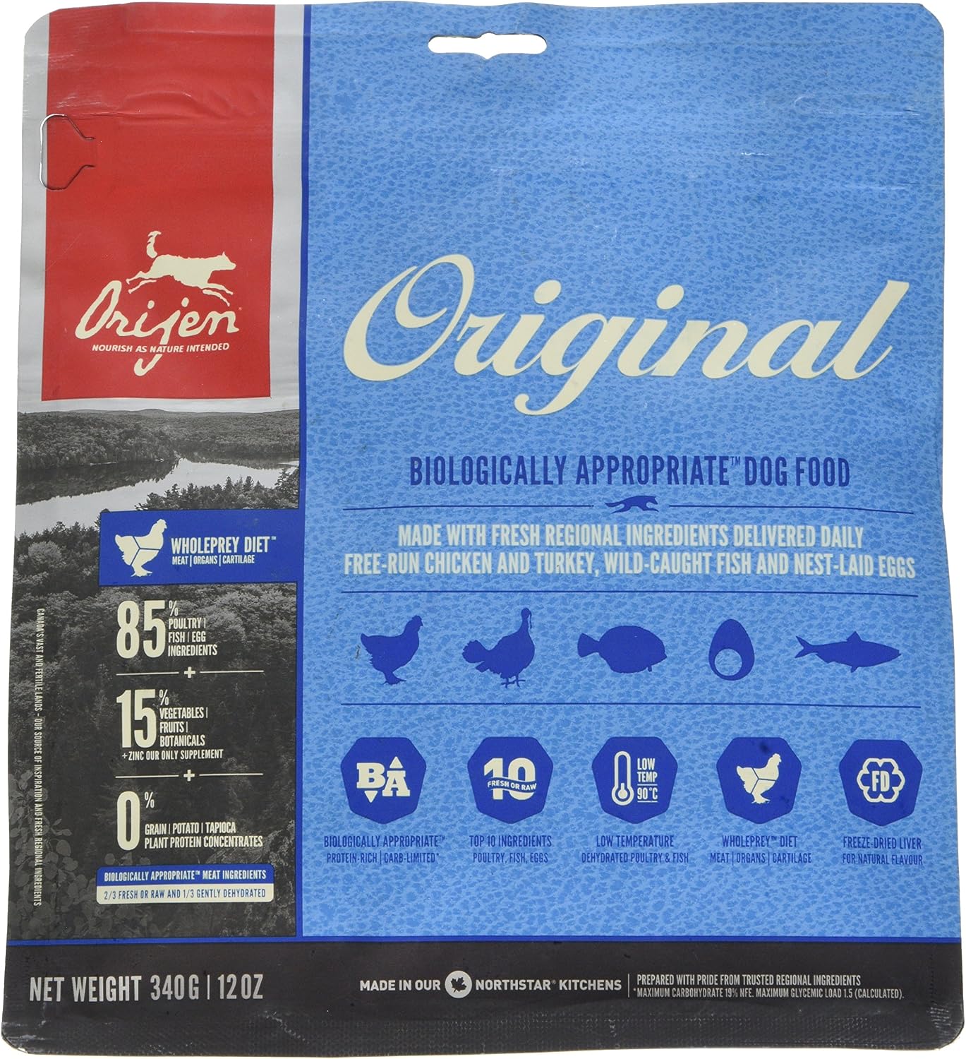 Orijen Adult Original Food, 340 g, red, 340 g (Pack of 1)