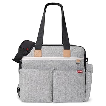 skip hop changing bag grey