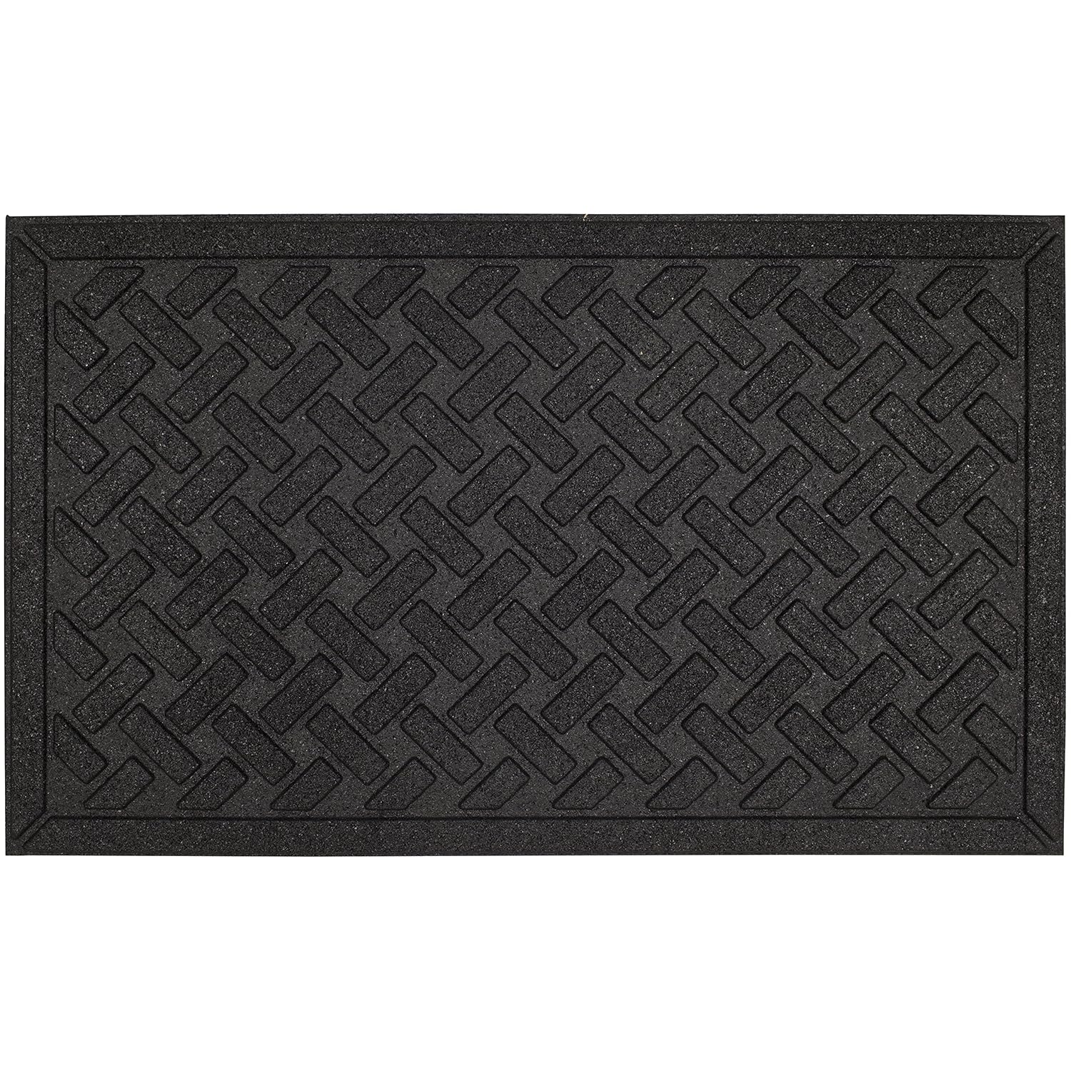 Mohawk Home Home Matrix Crossweave Impressions Door Mat, 3'x4', Black