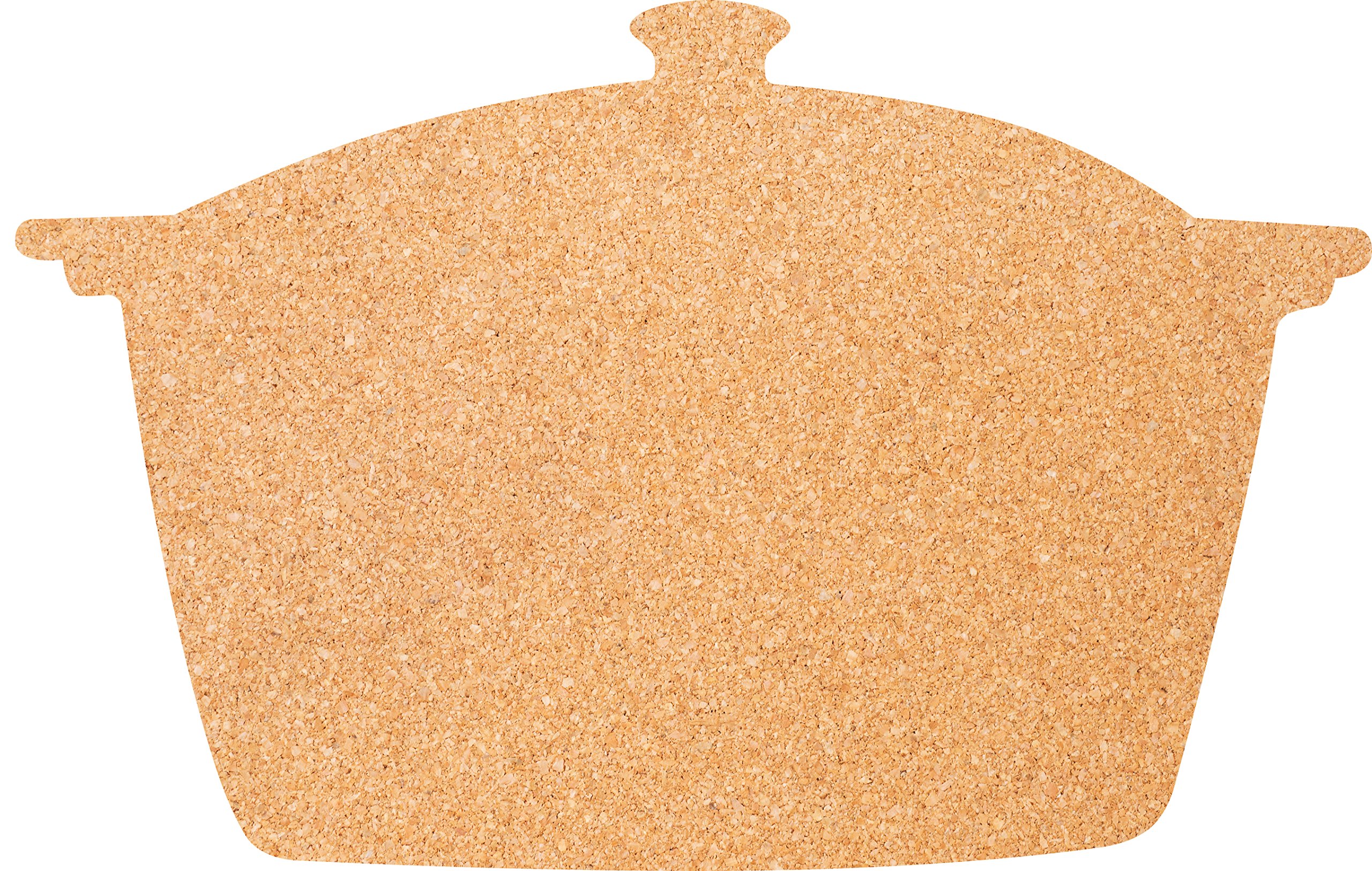 Securit Silhouette Pot Cork Board with 6 Pins, Wall Mountable, 30x45cm (CB-POT)