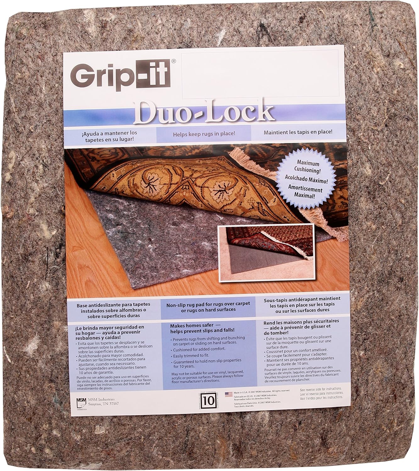 Home Decor Size 2 X 8 Rug Pad Duo Lock Reversible Felt And Rubber Non Slip Rug Pad Home Kitchen