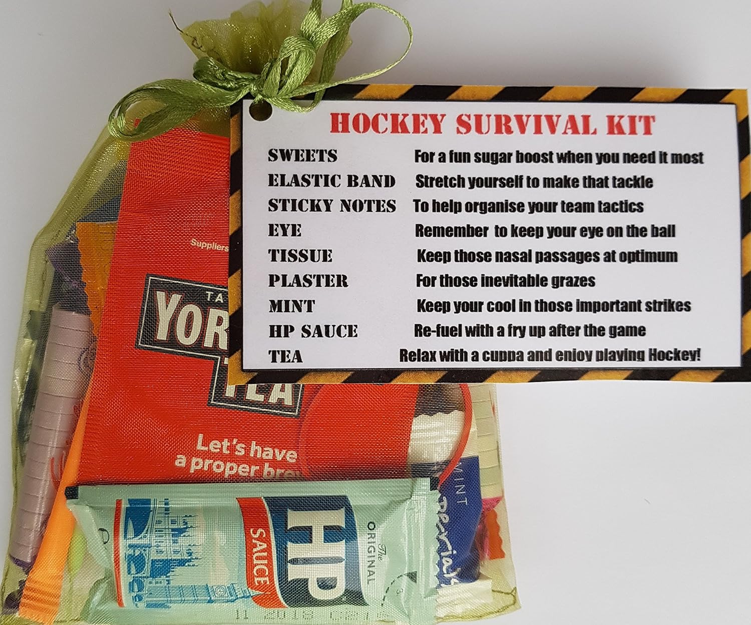 Hockey Survival Kit for Those who Love to Play Hockey. Ideal Birthday