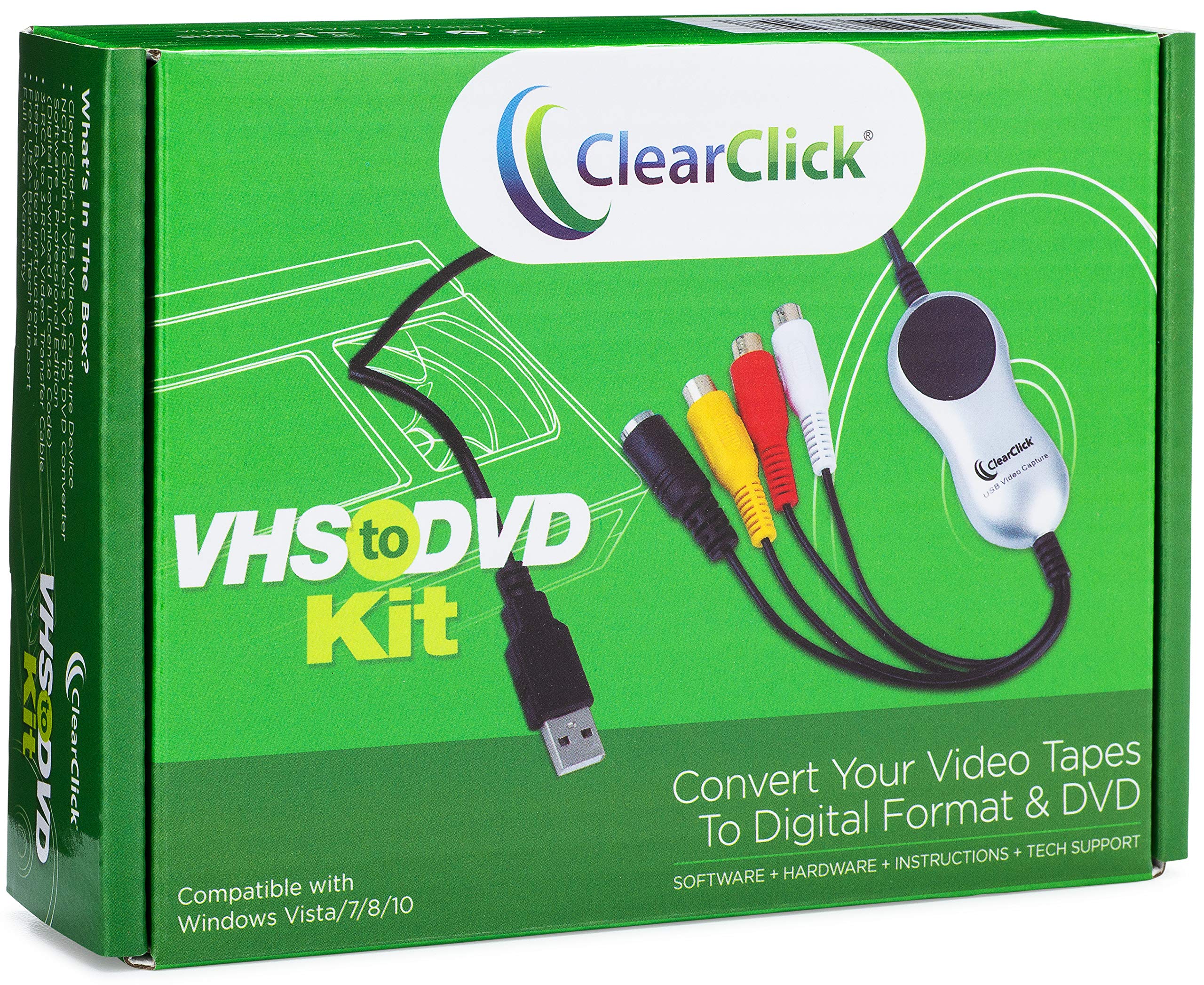 Vhs Windows 10 Video Capture Device ClearClick VHS To DVD Kit For