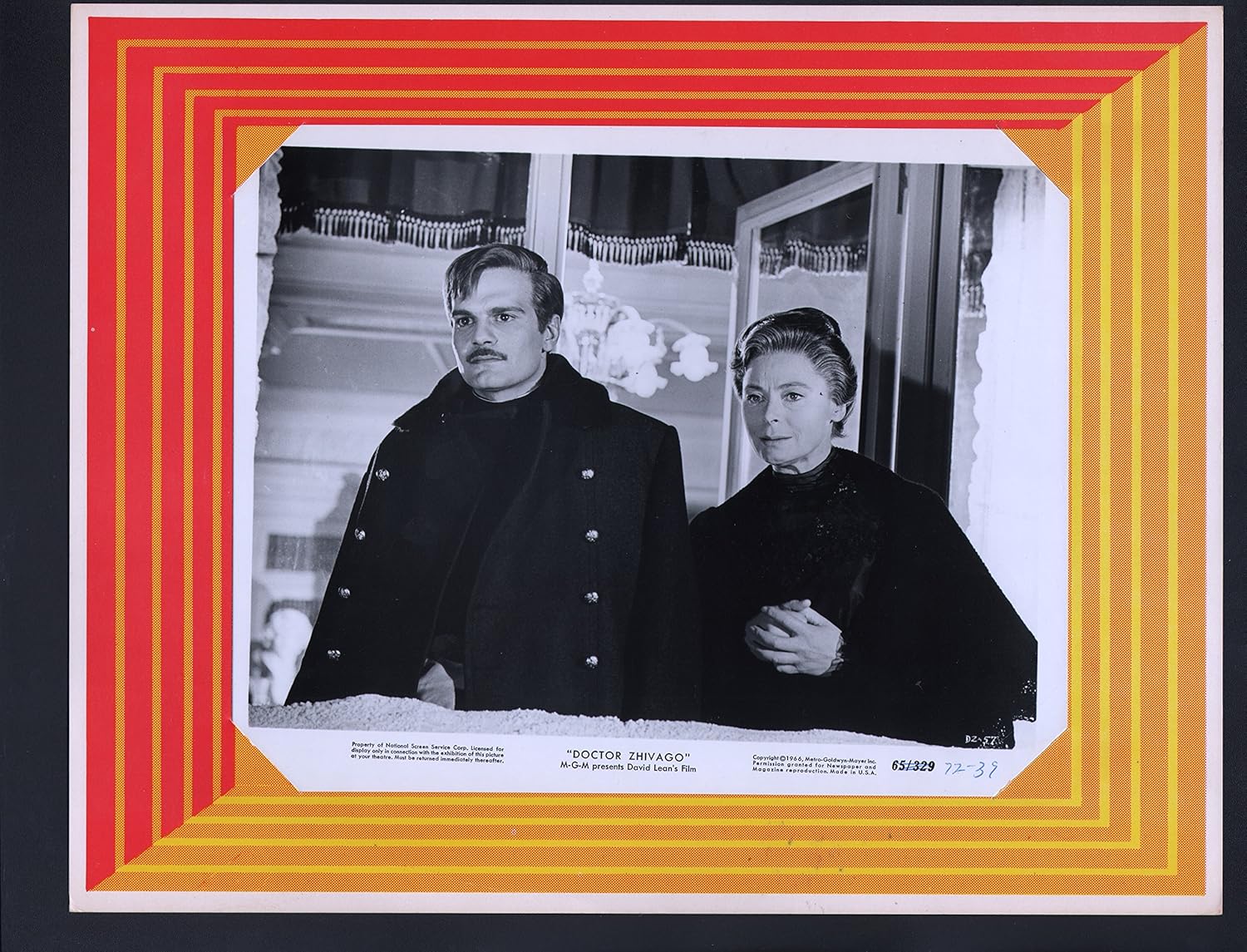 MOVIE POSTER: Doctor Zhivago Lobby Card-1972-Julie Christie and Omar Sharif