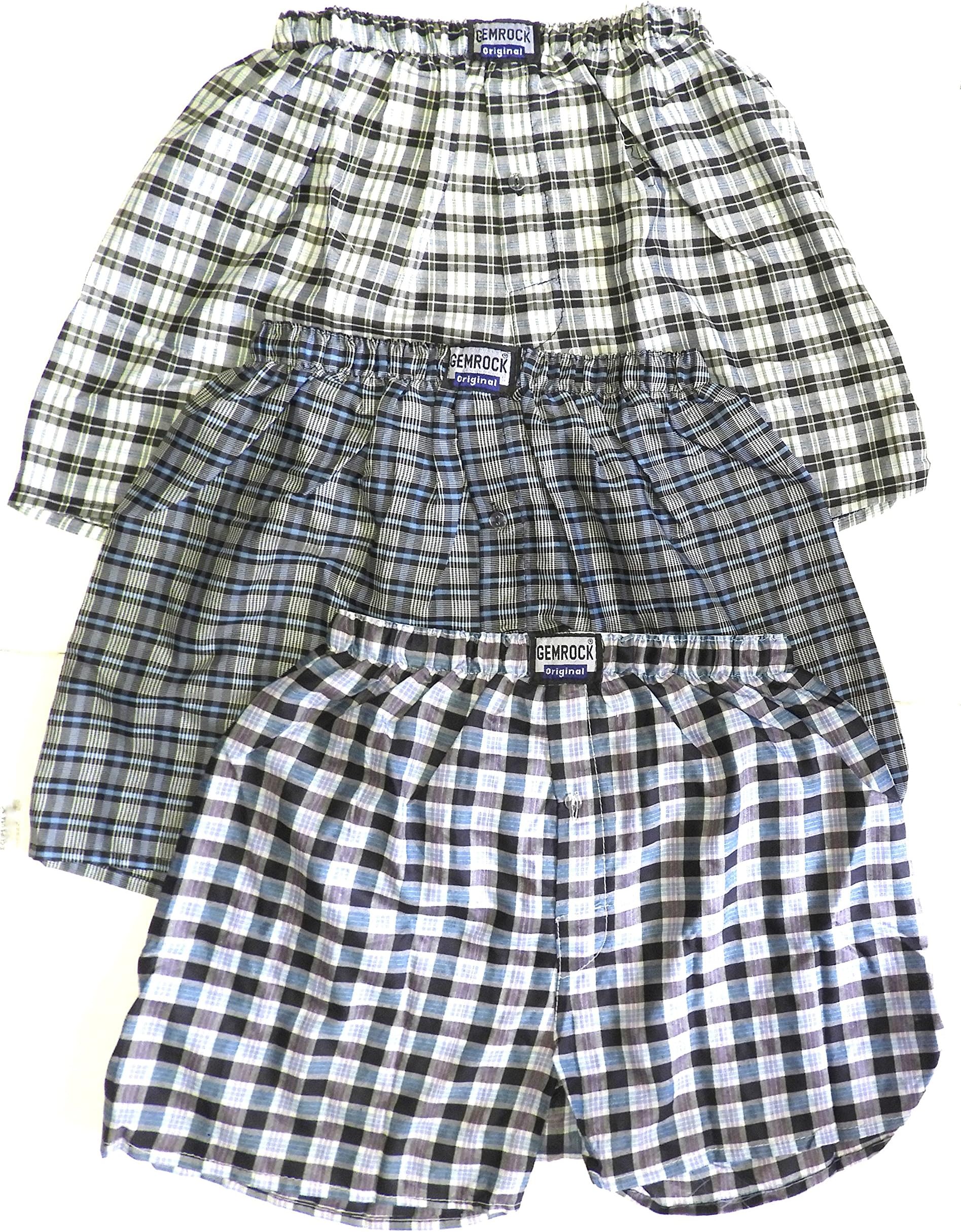 Gemrock Men's Boxer Shorts 6 Pack Size XL 42-44