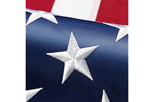 MVPRING American Flag 3 x 5 ft, Made for High Wind, Heavy Duty US Flags for Outside, Durable Nylon USA Flag with Luxury Embroidered Stars Sewn Stripes Brass Grommets
