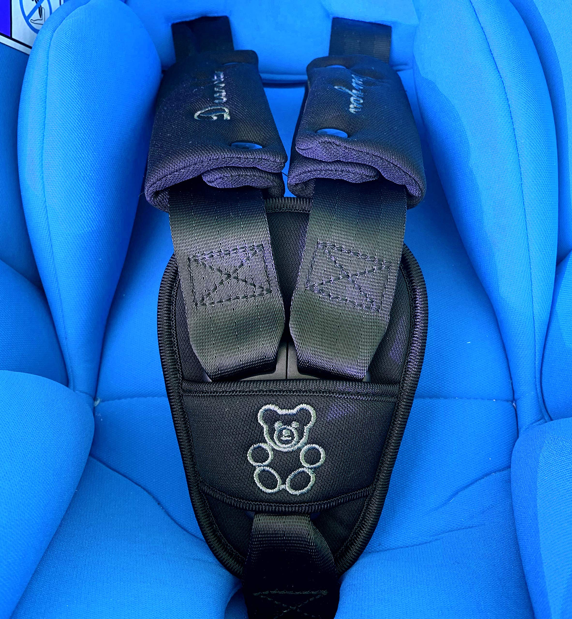 Shoulder Crotch Pad Set Compatible with Infant Seat Stroller High Chair, Harness & Strap Comfort Cushion (Small Size)