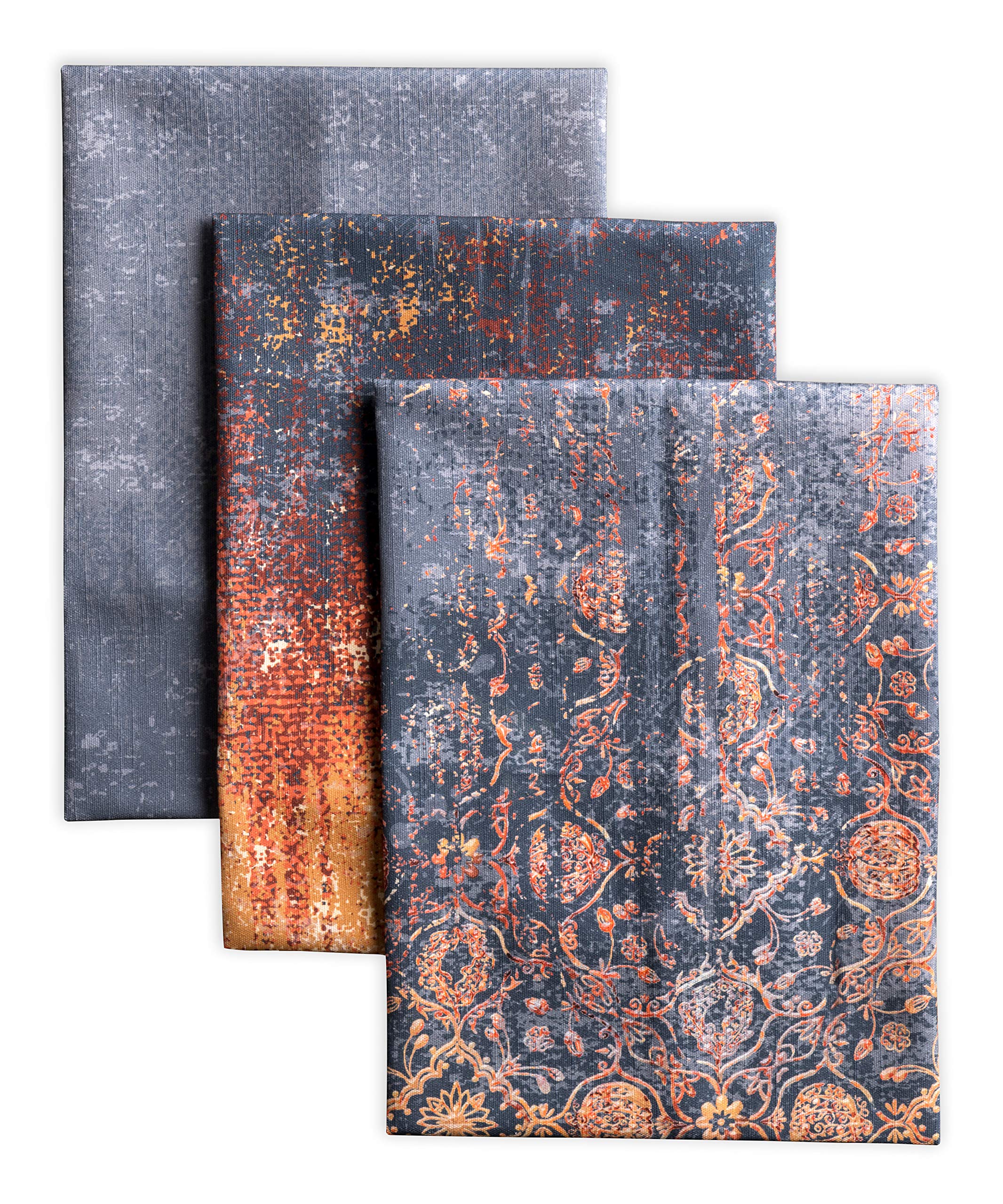 Maison d' Hermine Kitchen Towels Set of 3 100% Cotton 70 CM x 50 CM Reusable Cloth Tea Dish Towels Absorbent with Hanging Loop for Kitchen Dining Christmas Decorations (Imperfection) — image 1