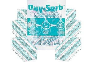 OXYSORB Oxy-Sorb 300cc Oxygen Absorber Packets, 50 Pack - Long Term Food Storage Freshness Protection