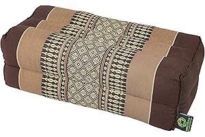 KAPOK DREAMS GABUR Meditation Cushion & Yoga Prop, 100% Kapok (Brown-Beige). by Kapok-Dreams.