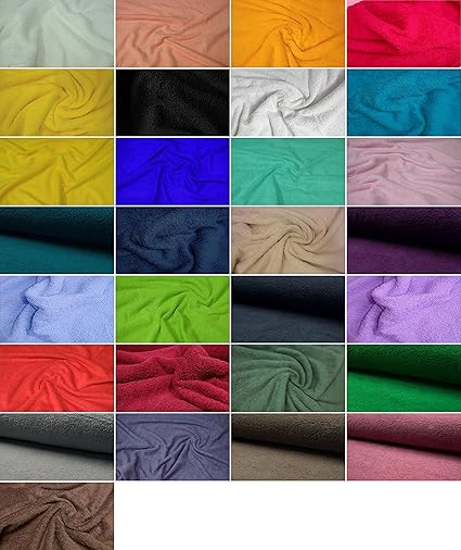FABRICS-CITY ALTROSA FROTTEE STOFF WALKFROTTEE SCHWER 2SEITIG STOFFE, 4542(Altrosa)