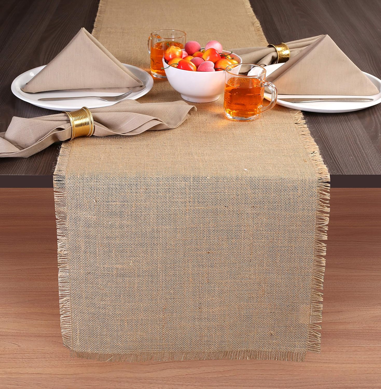 Best Burlap Table Runner With Fringe