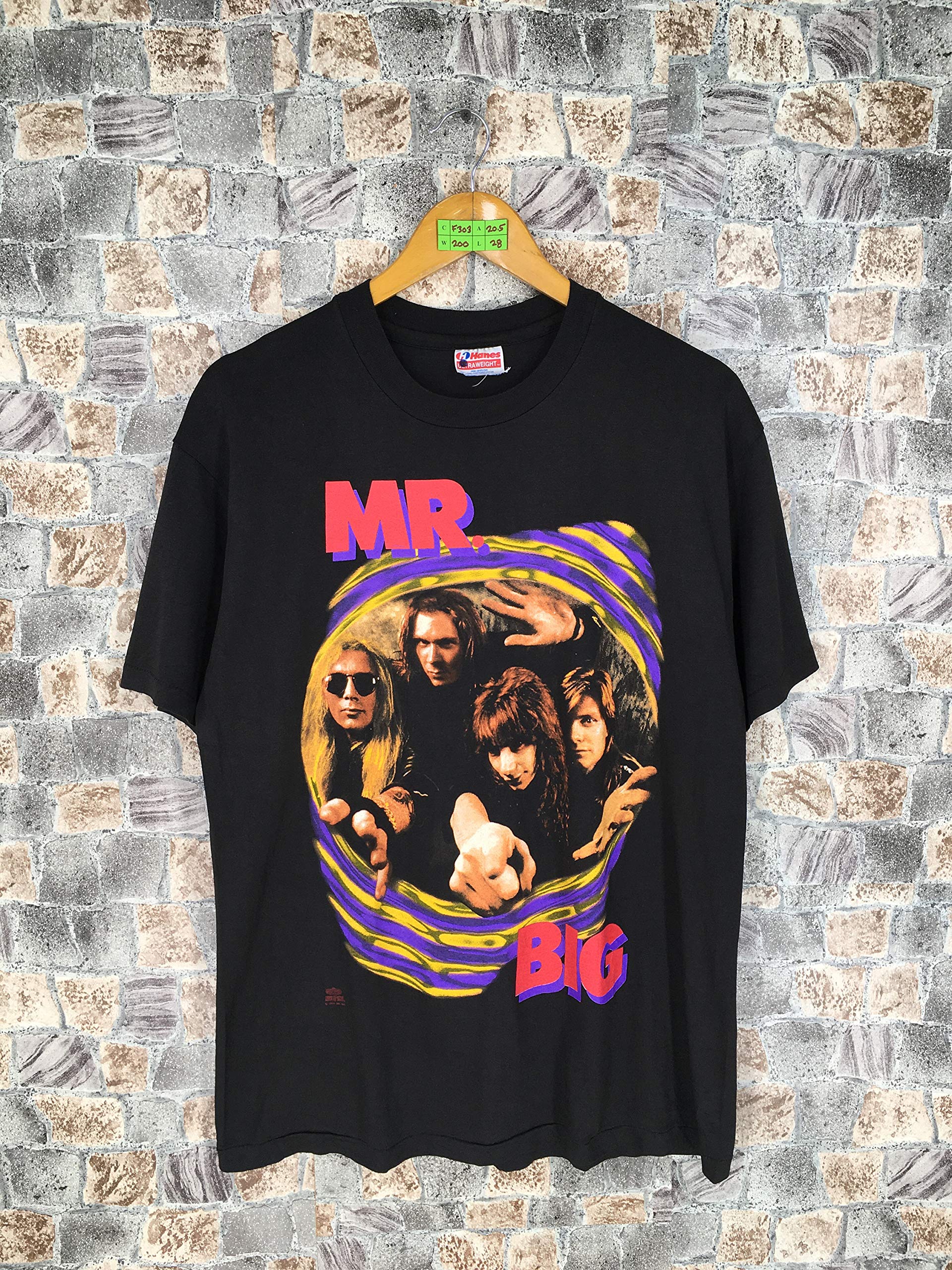 Mr Big Band T Shirt Black Vintage 90s Mr Big Hard Rock Alive And Kickin