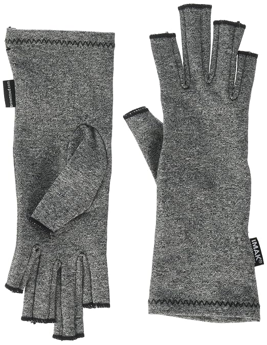 IMAK Compression Arthritis Gloves- Premium Arthritic Joint Pain Relief Hand Gloves for Rheumatoid & Osteoarthritis - Ease of Use Seal from Arthritis Foundation
