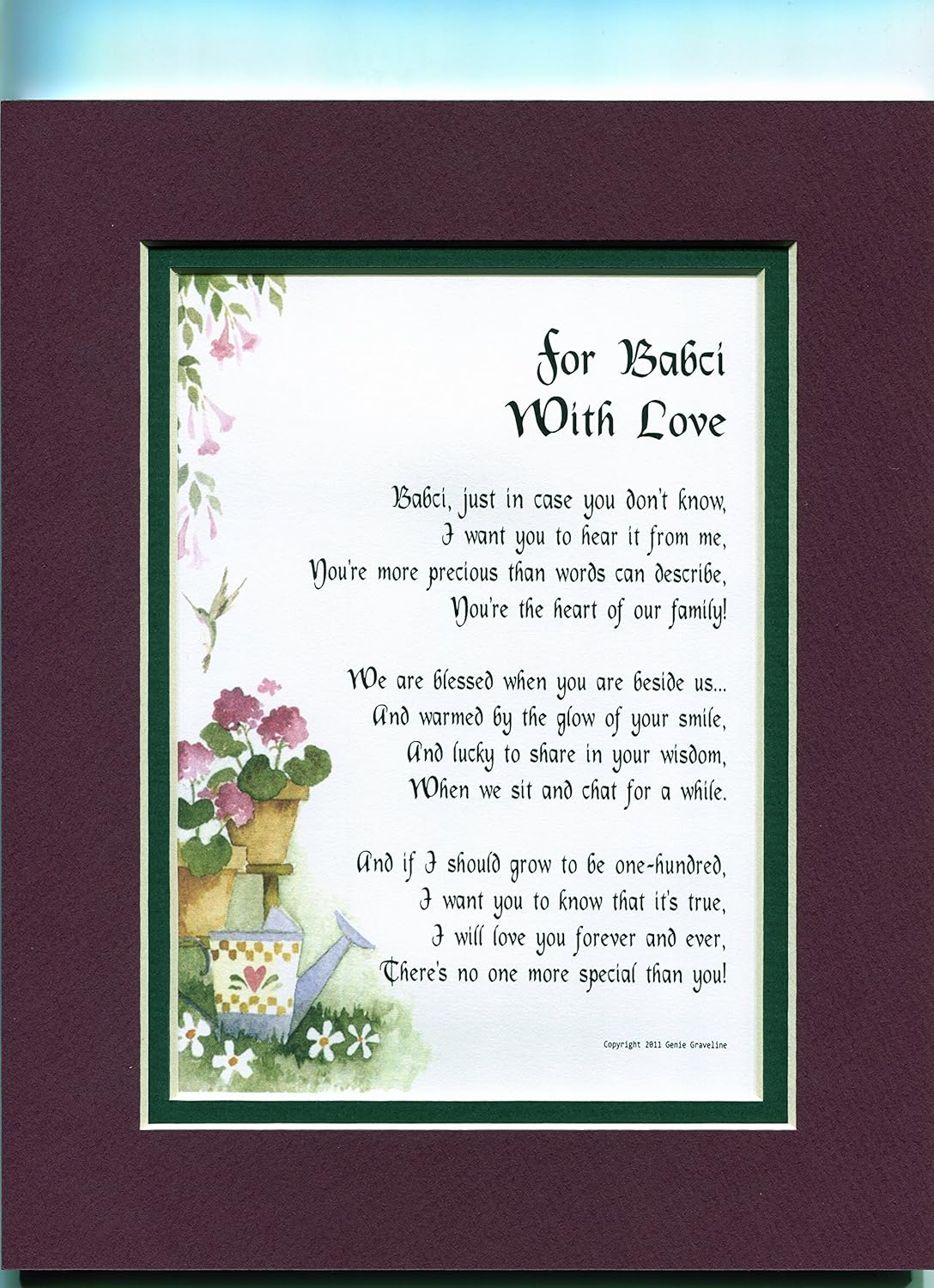 Amazon Com Genie S Poems Babci Poem Babci Print Babci Birthday Babci Thank You Babci Appreciation Babci 70th Birthday Babci 80th Birthday Babci Appreciation Home Decor Gift Packages Posters Prints