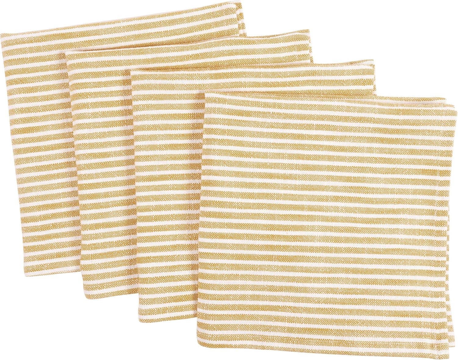 KAF Home Monaco Relaxed Casual Farmhouse Napkin | Set of 4, 100% Slubbed Cotton, 20x20 Inch Cloth Napkins | for Entertaining and Everyday Use (Mineral Green): Home & Kitchen