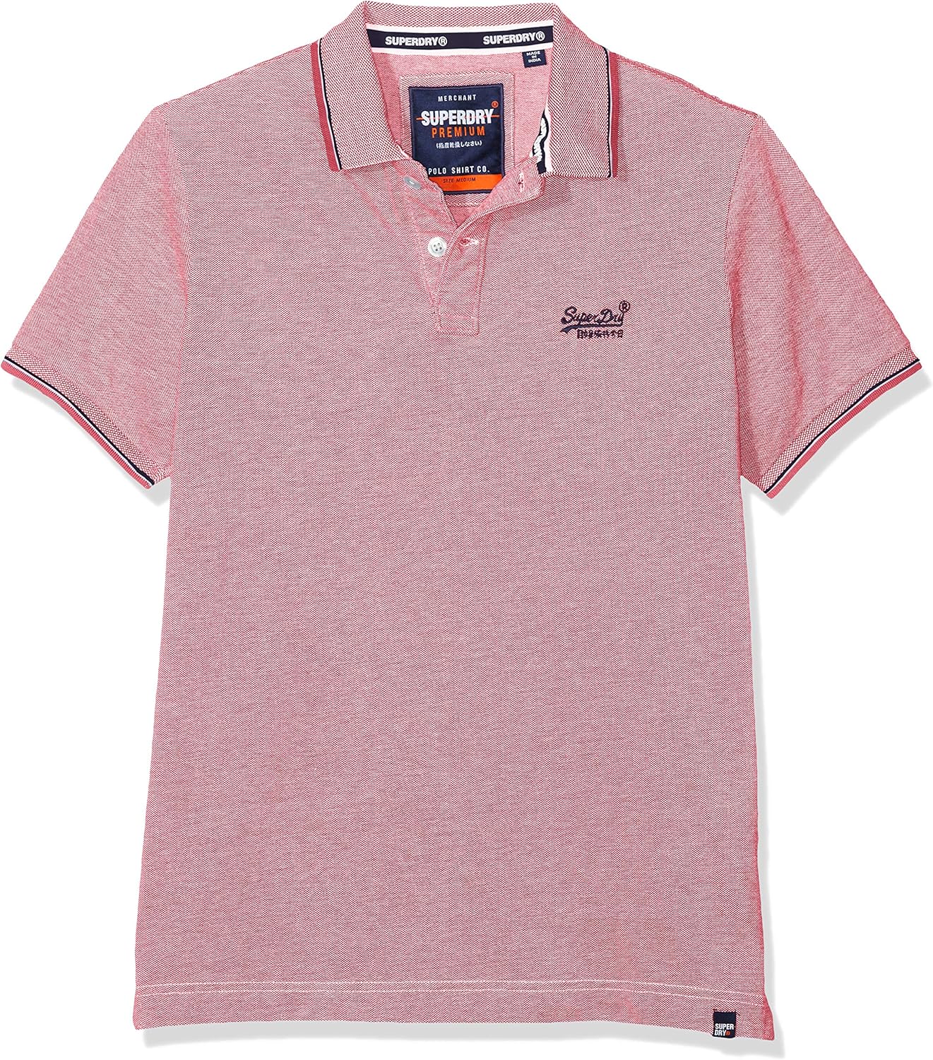 superdry pique polo