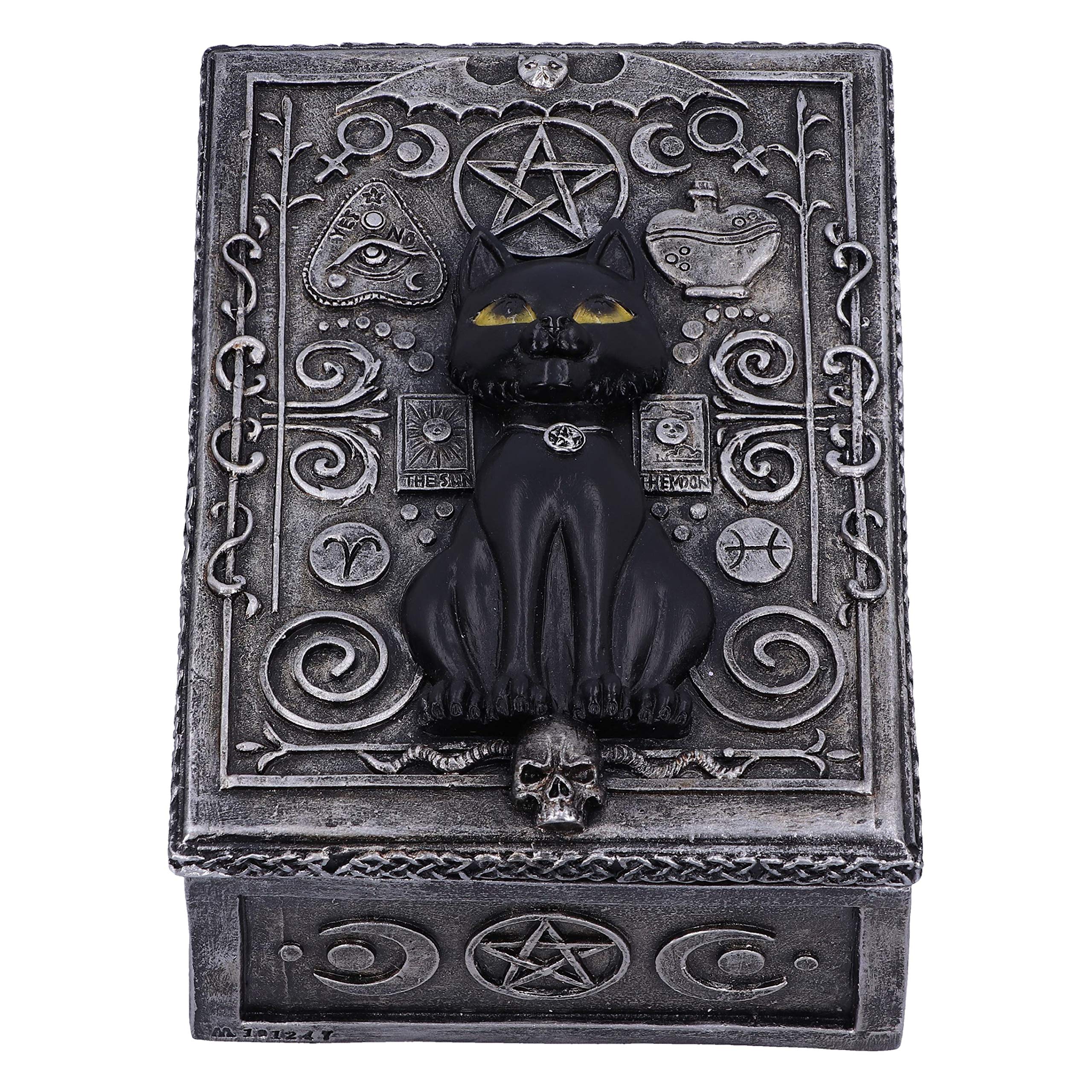 Nemesis Now Familiar Spell Black Cat Sigil Trinket Box 13.7cm