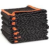 WEN 72-Inch by 40-Inch Heavy Duty Padded Moving Blankets, 6-Pack (272406)