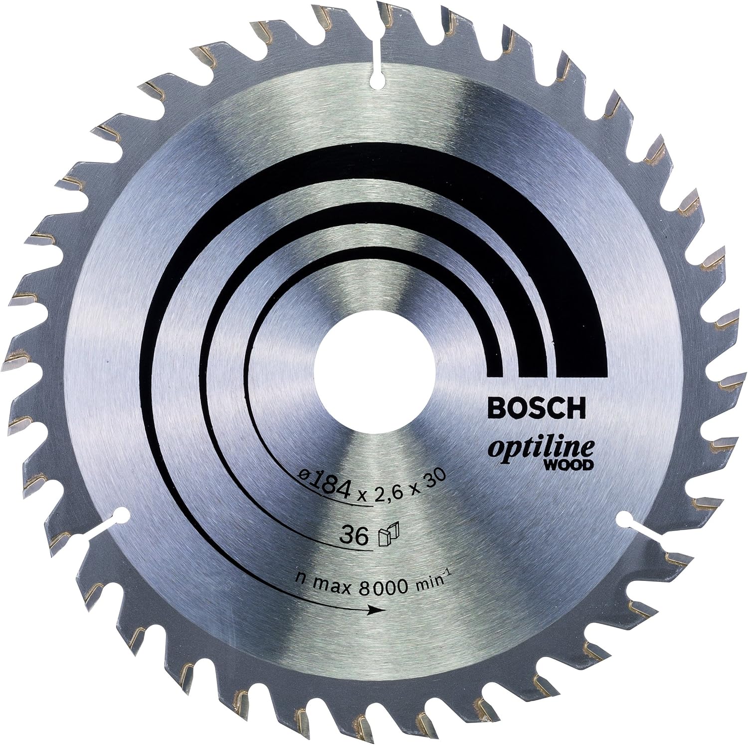 Bosch 1x PRO Wood Circular Saw Blade for Corded Hand-Held Circular Saws (for Softwood Hardwood, diameter mm