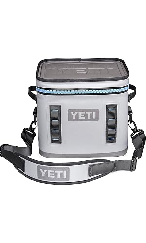 YETI Hopper Flip 12 Portable Cooler, Fog Grey/Tahoe Blue