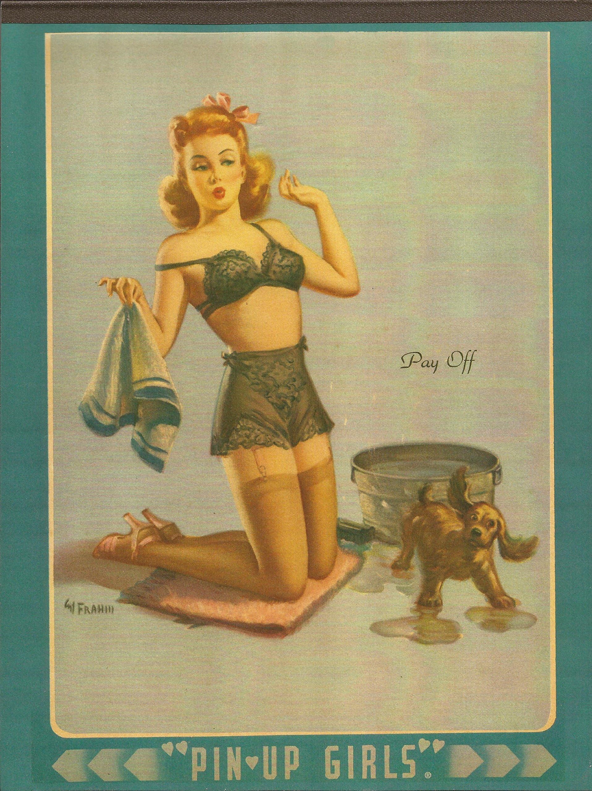 Pin Up Girls Writing Tablet, Pay Off, Adult Big Chief, 7 X10 inch, 50 Sheet