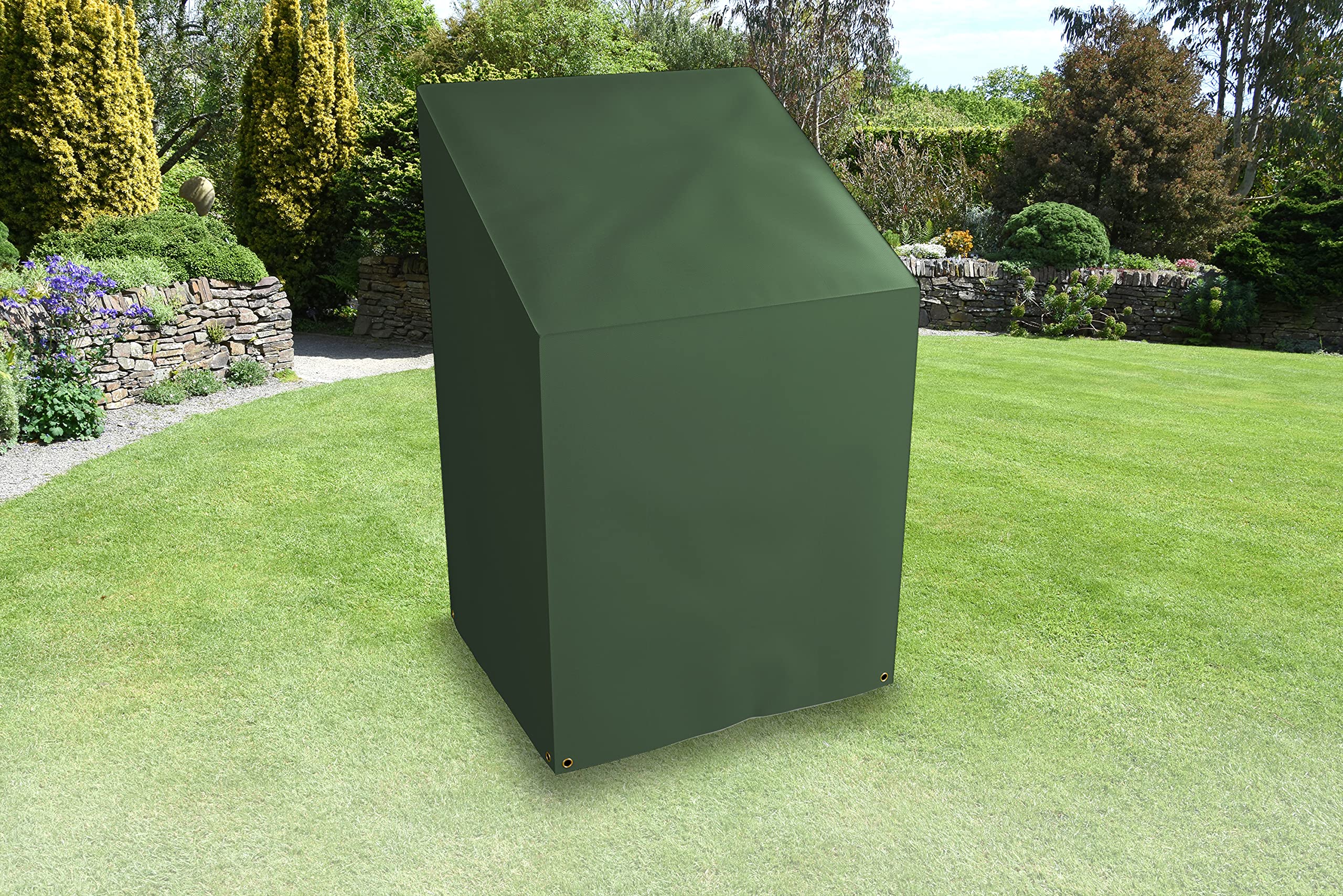 Bosmere Protector 6000 | Stacking Chairs Garden Outdoor Cover | L 61cm D 68cm H 107cm | 100% Waterproof, UV Protected, Heavy Duty 600D | 6 Year Guarantee | C570