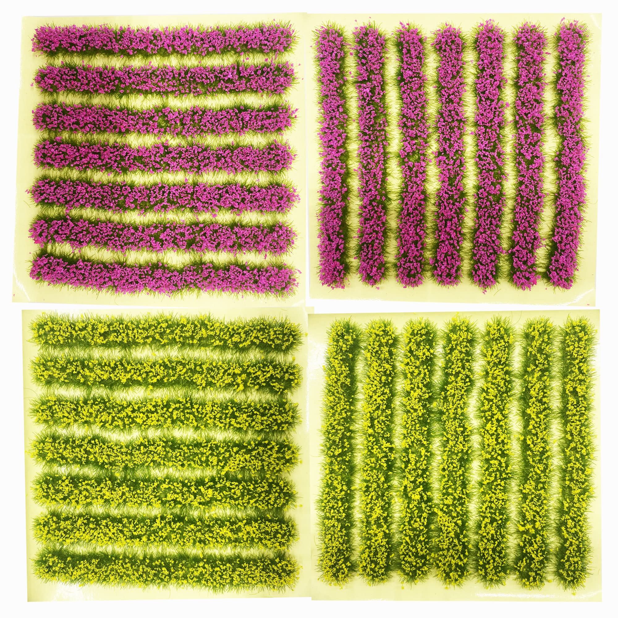 Cayway 3MM Static Grass Tuft Model Grass Tufts Terrain Model Kit Resin Static Scenery Model Miniature Shrubs Bushes and Tweezers for Train Landscape Railway Artificial Grass Modeling