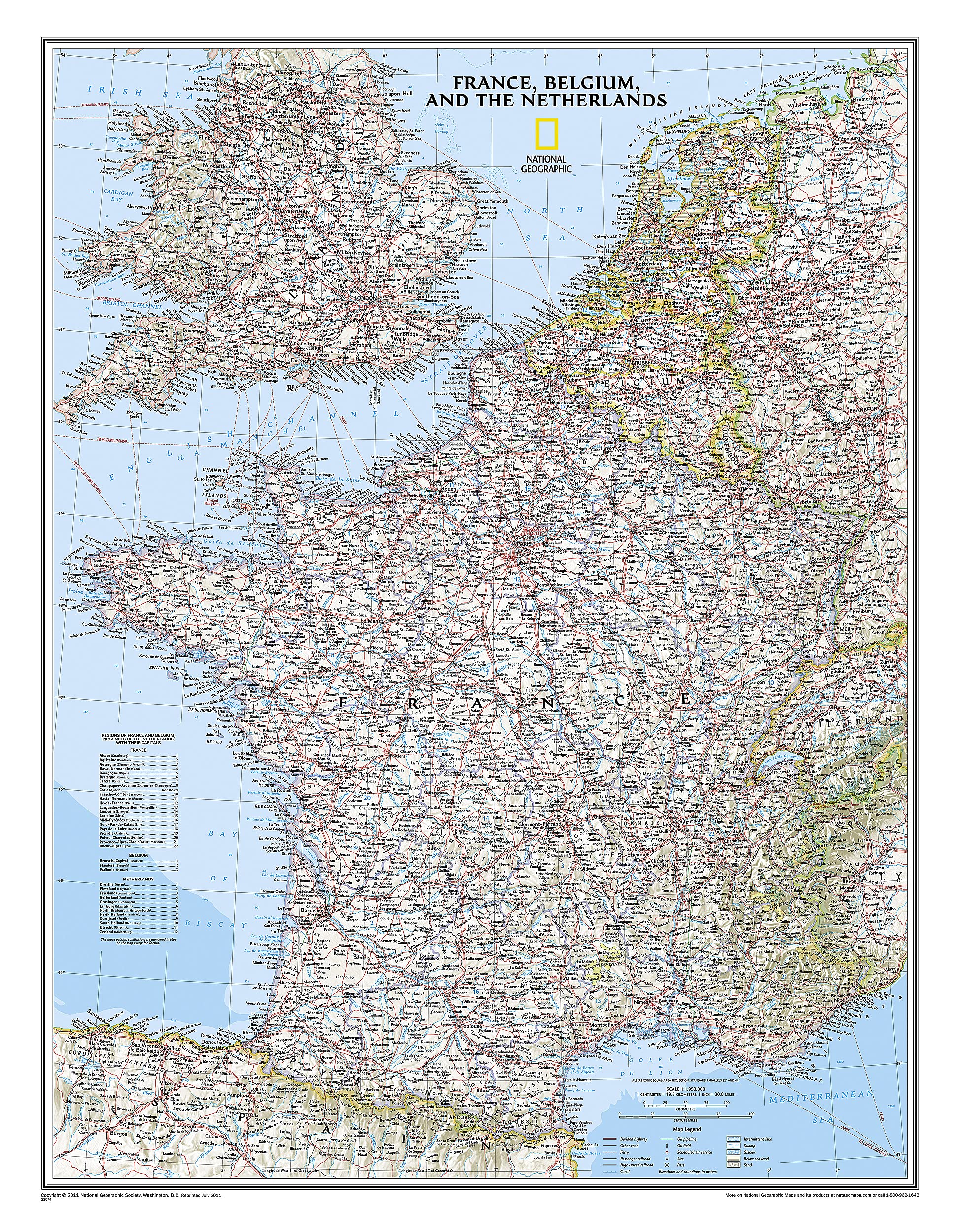Map Of Belgium And France France, Belgium, And The Netherlands Classic (Tubed): National Geographic  Maps, National Geographic Maps: 0749717220744: Books - Amazon.ca