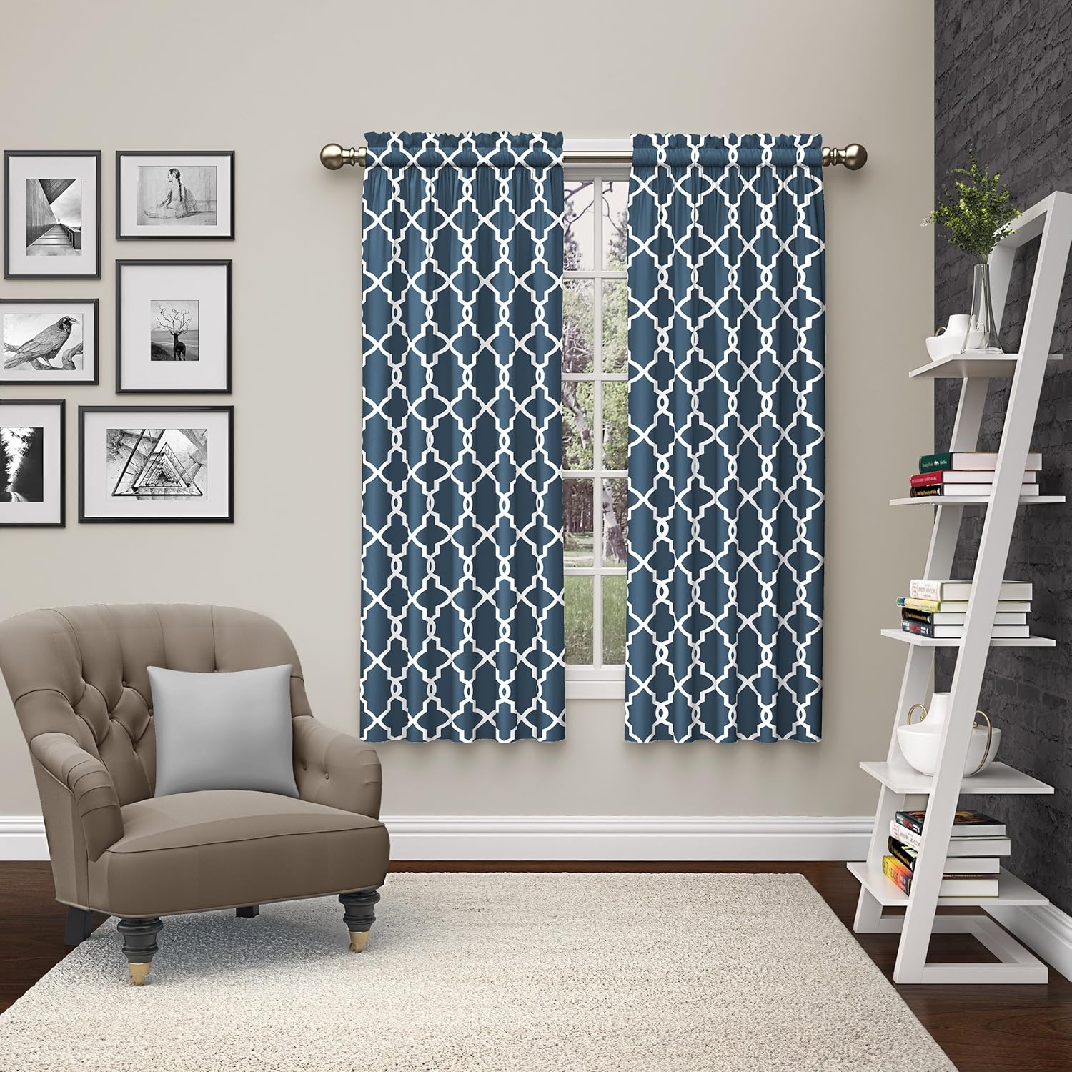 Best indigo curtains for living room