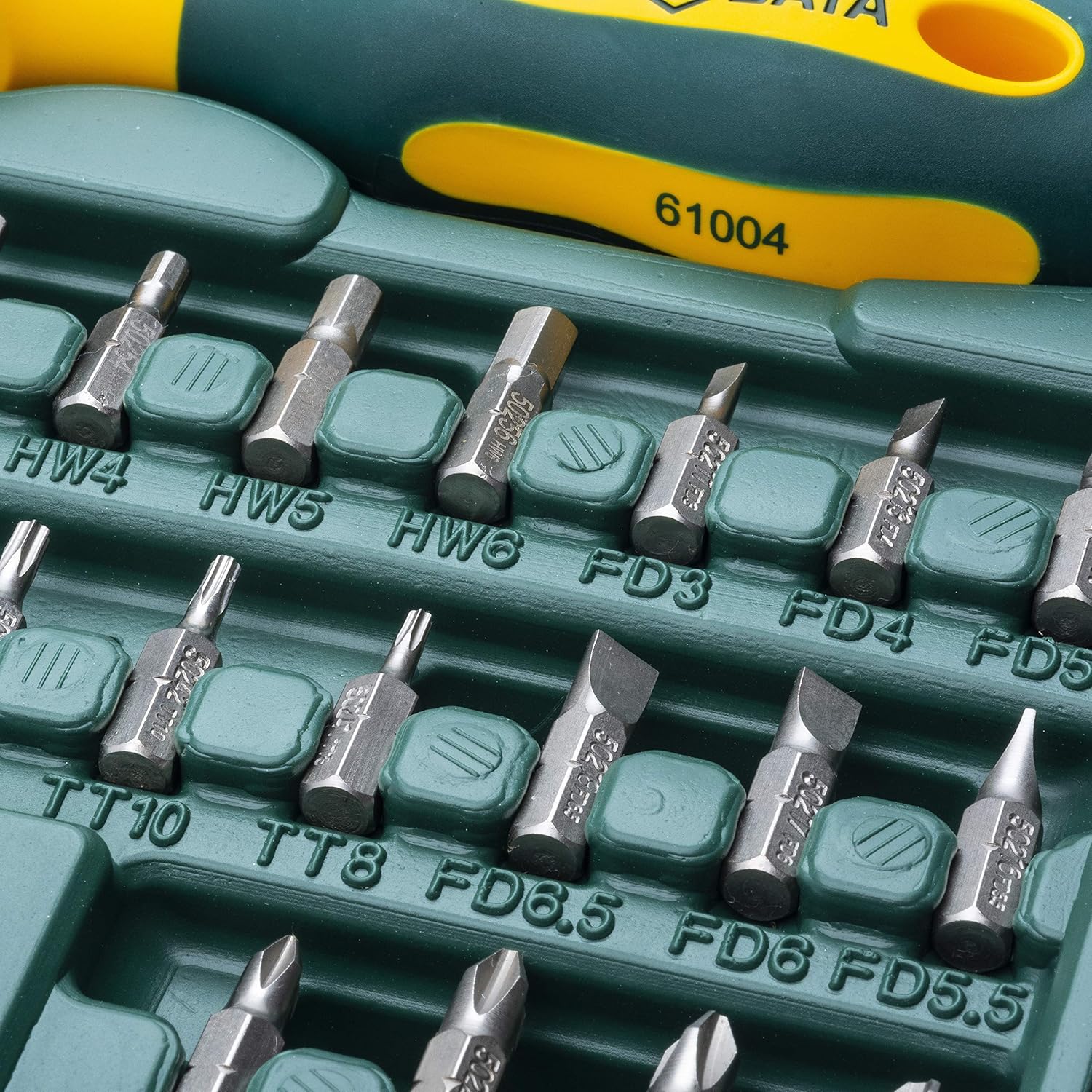 SATA 80-Piece Universal Ratcheting Bit Driver Set with Soft-Grip Handle, Chrome Vanadium Steel, ST09326SJ - - 