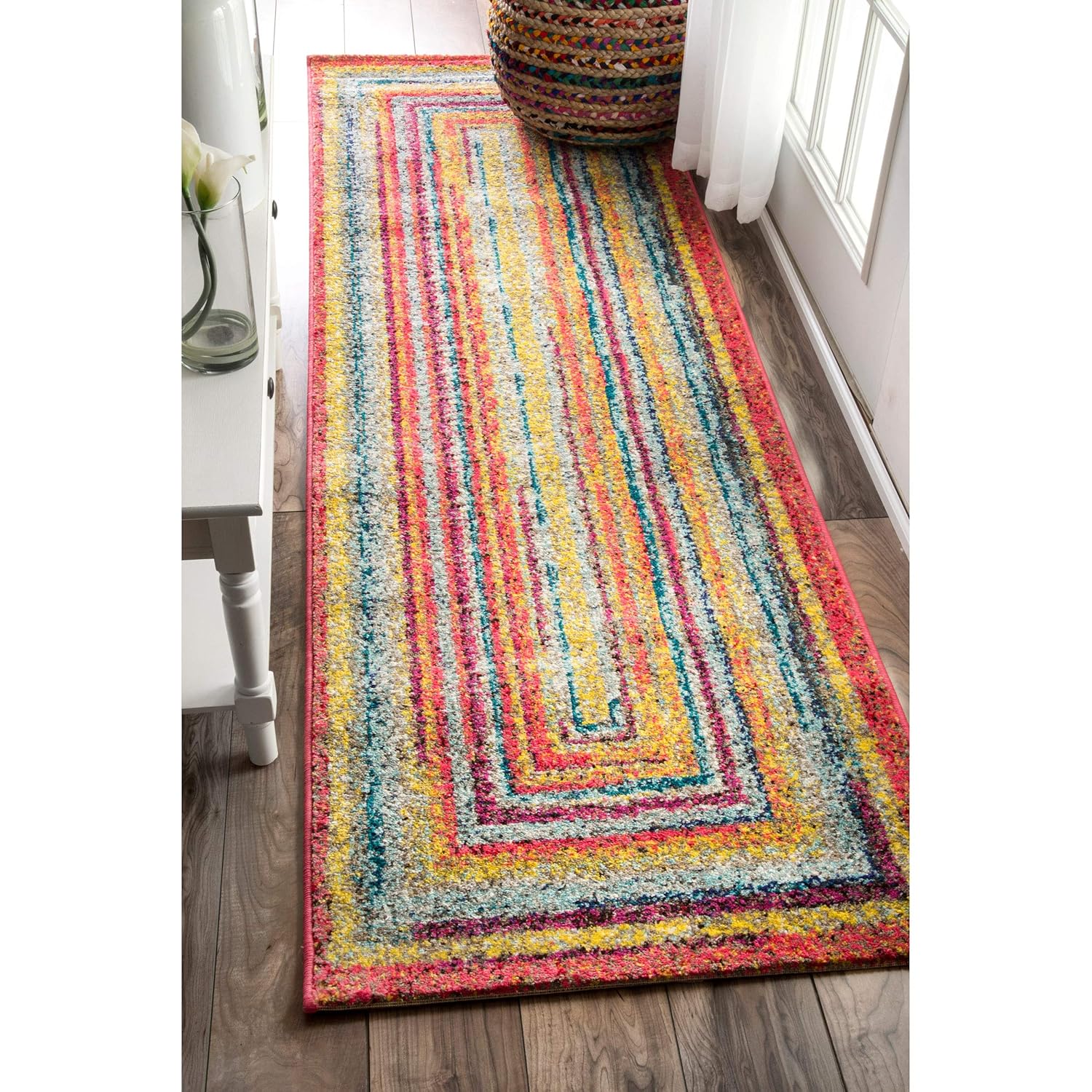 nuLOOM Hargis Labyrinth Runner Rug, 2' 6" x 12', Multi