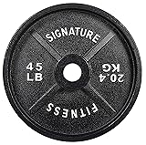Signature Fitness Deep Dish 2-Inch Olympic Cast