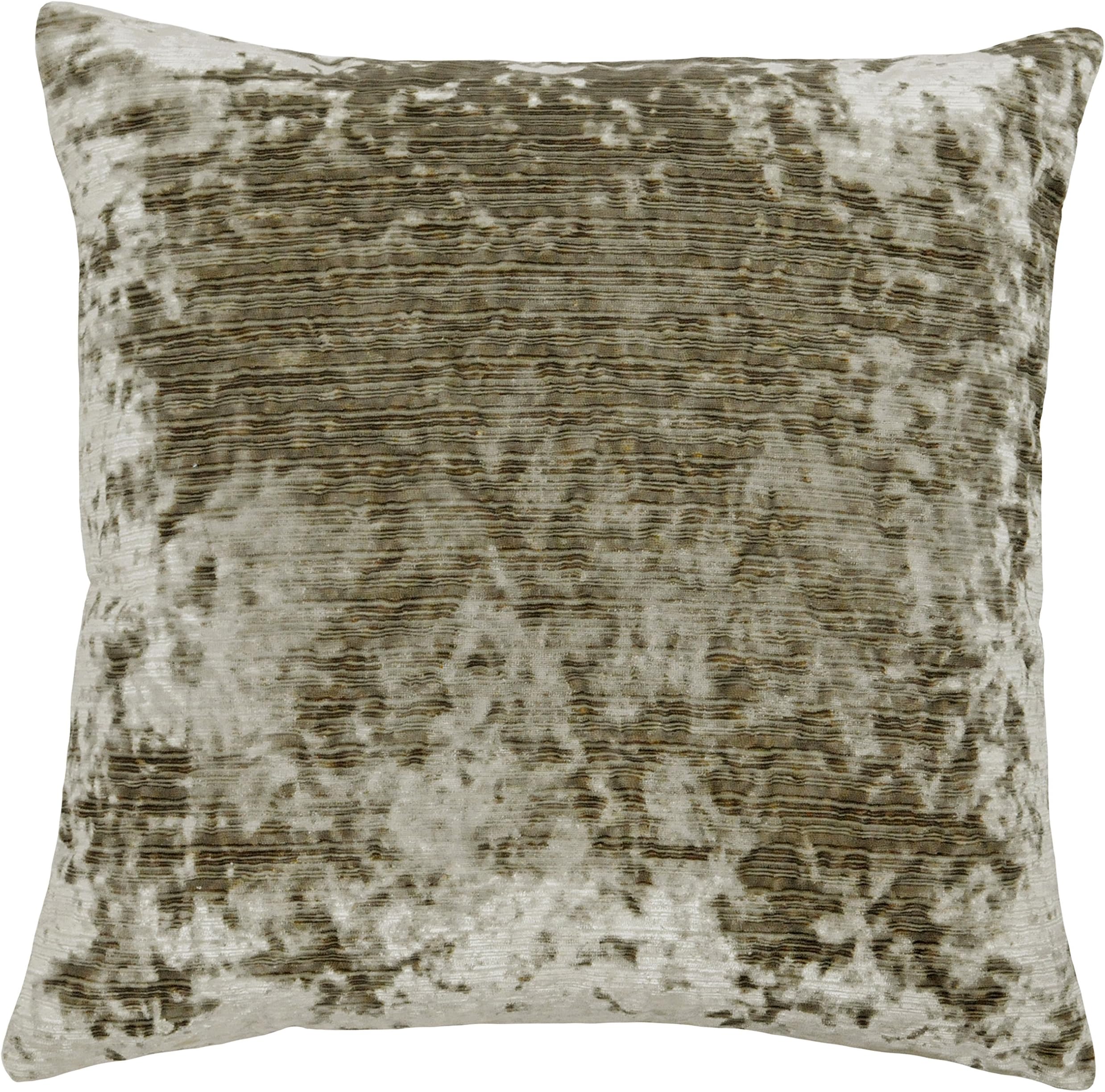 Riva Paoletti Neptune Cushion Cover - Tanzanite Brown - Premium Crushed Velvet Fabric - Hidden Zip Closure - Machine Washable - 100% Polyester - 58 x 58cm (23" x 23" inches) - Designed in the UK