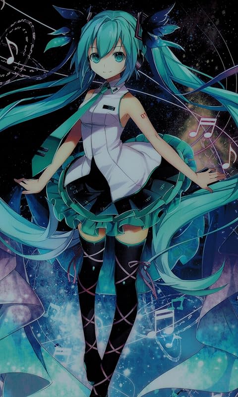 初音ミク きらばがにver. FVGA(480×800)壁紙 画像55510 スマポ