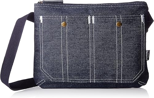 Amazon リネーム ショルダーバッグ ステッチポケット サコッシュバッグ デニム ショルダーバッグ