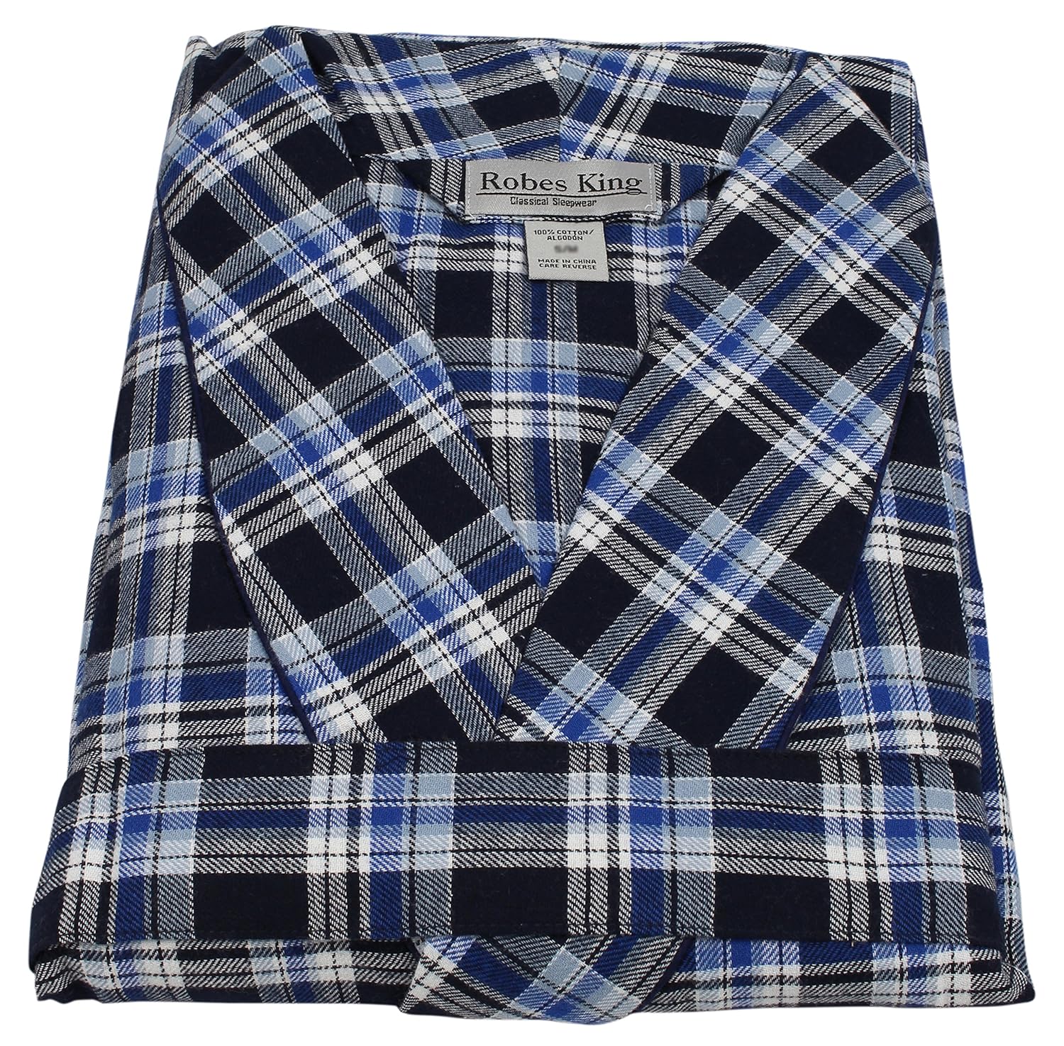 Casual Trends Classical Sleepwear Men/&rsquo;s 100/% Cotton Flannel Shawl Collar Robe,