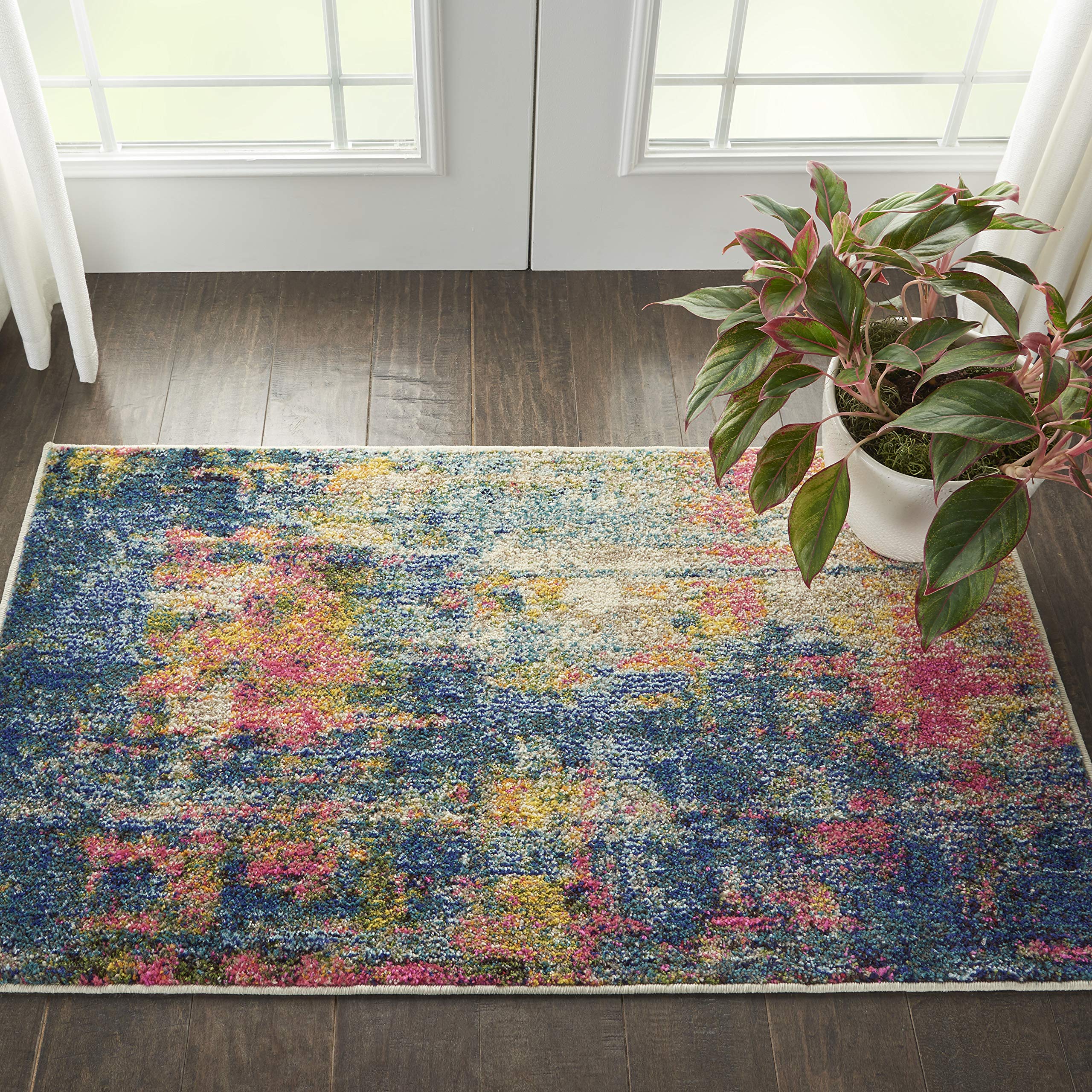 NOURISON Celestial Rug Blue Yellow 114x66cm