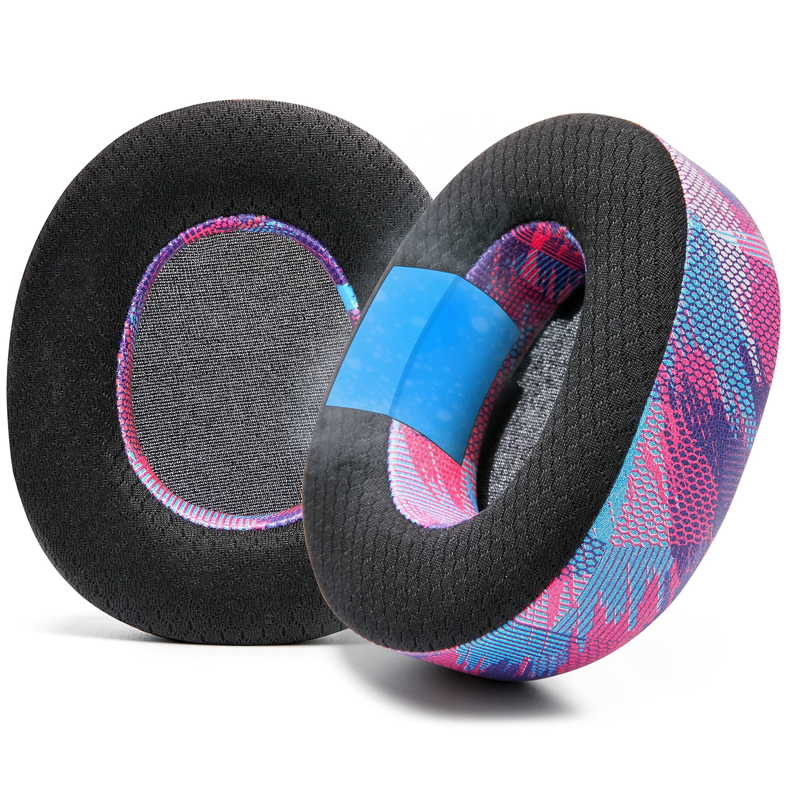 WC Freeze Nova Pro Wireless - Cooling Gel Earpads for Arctis Nova Pro Wireless & Nova Elite (Doesn’t Fit Other Models), by Wicked Cushions, Extra Thick & Comfortable | Speed Racer — image 1
